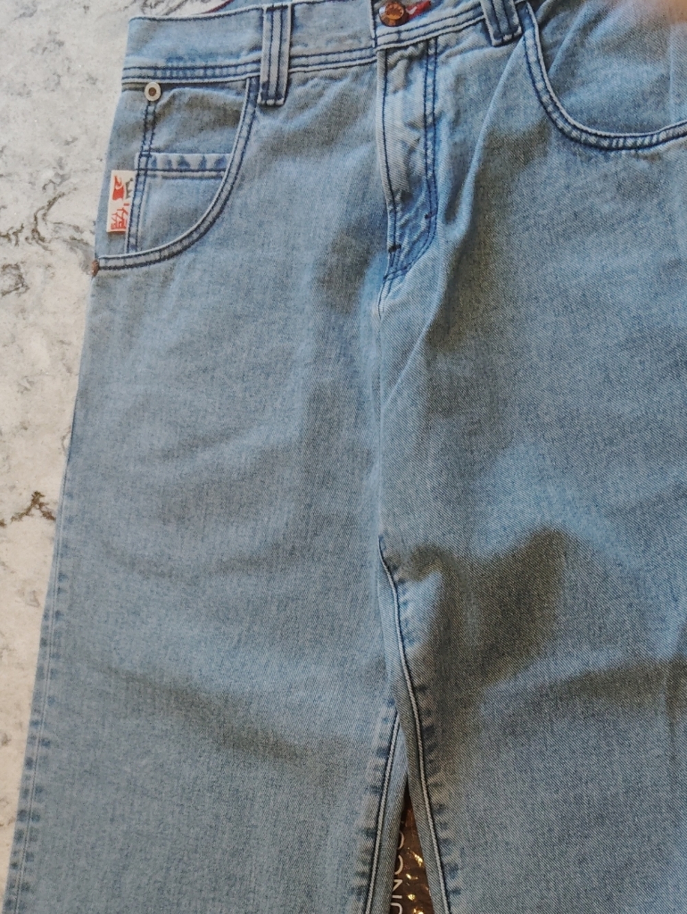 NWT JNCO Light Wash Wide Leg Jeans 28x30 - Picture 10 of 11